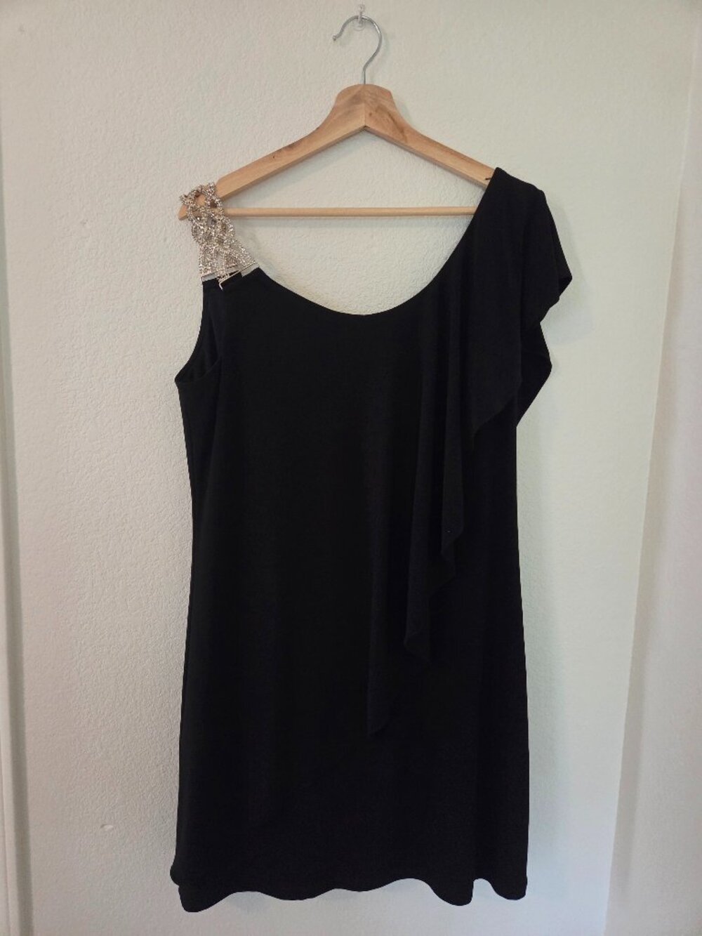 DJ-Jaz One Shoulder Rhinestone Dress